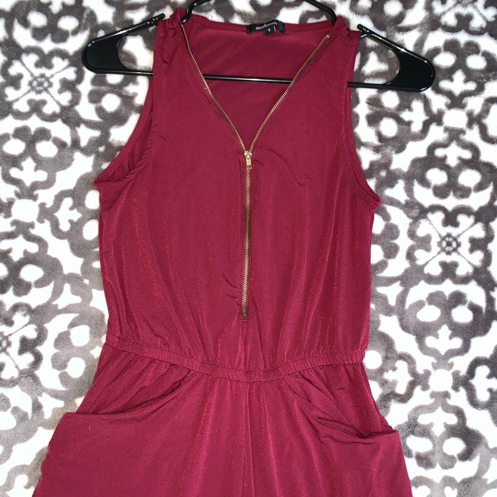 Maroon Jumpsuit